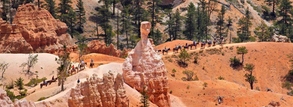 Horseback riding in Bryce Canyon, Utah