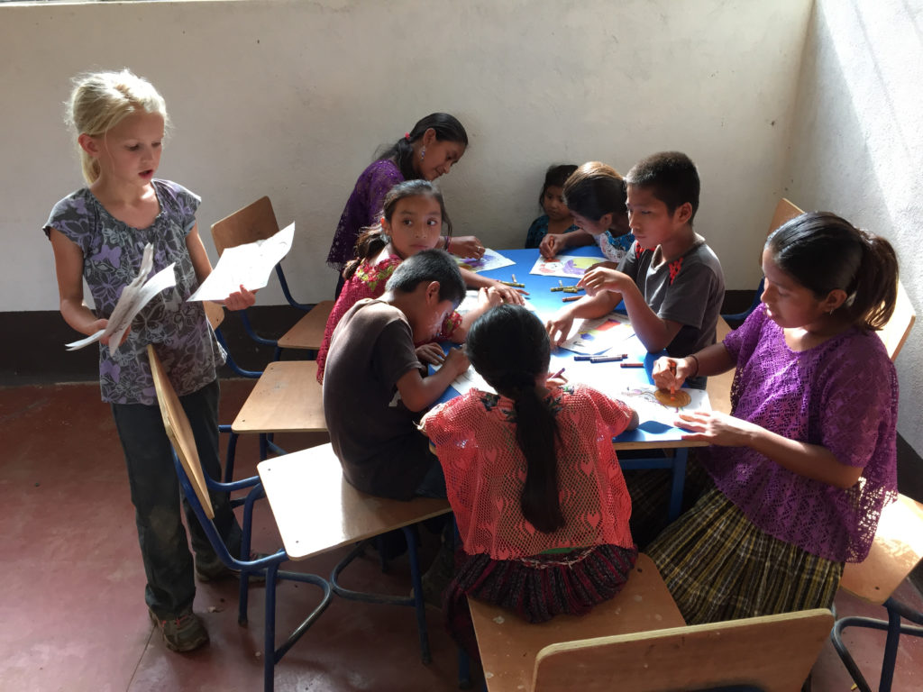 Teaching kids in Guatemala