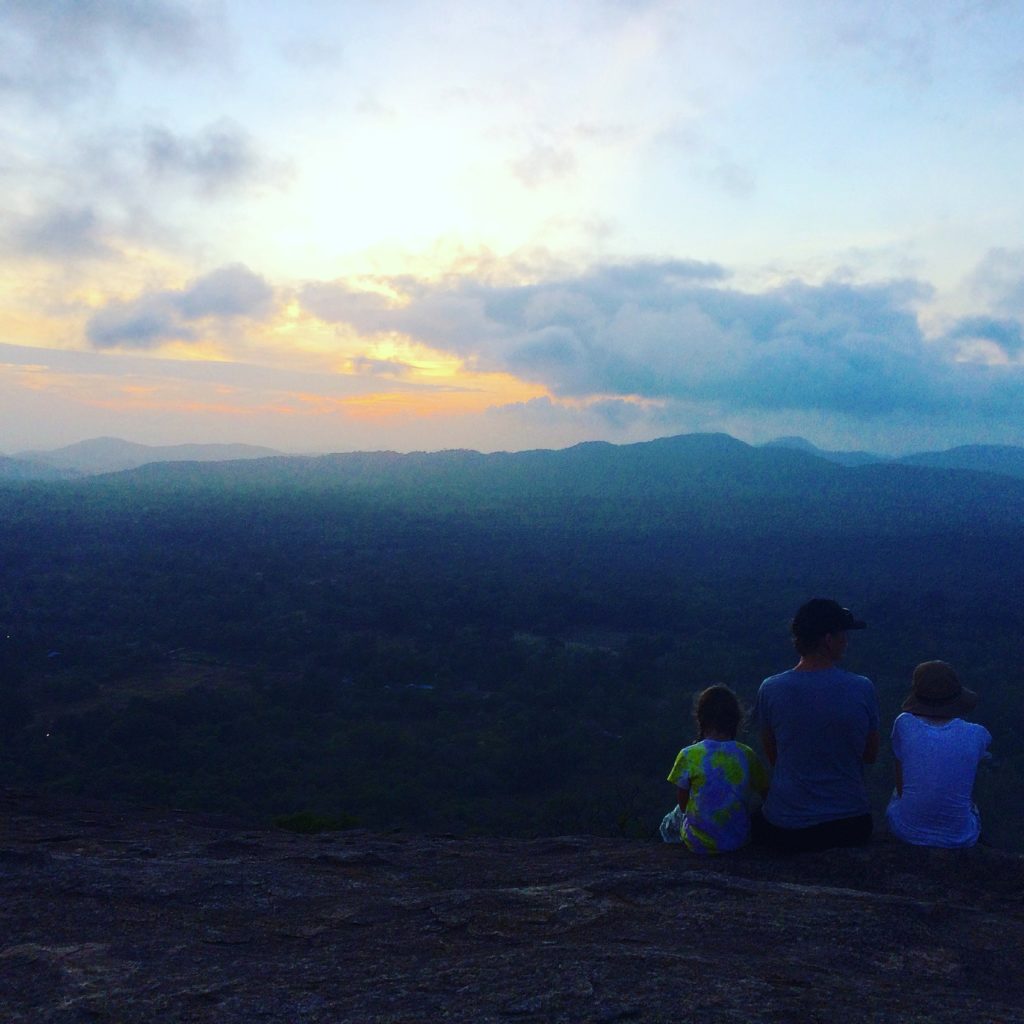 Pidurangala Rock in Sri Lanka at sunrise