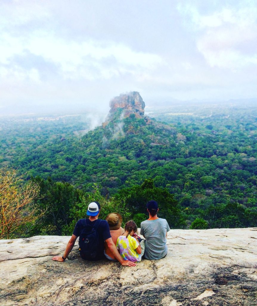 Family on Pidurangala Rock, Sri Lanka