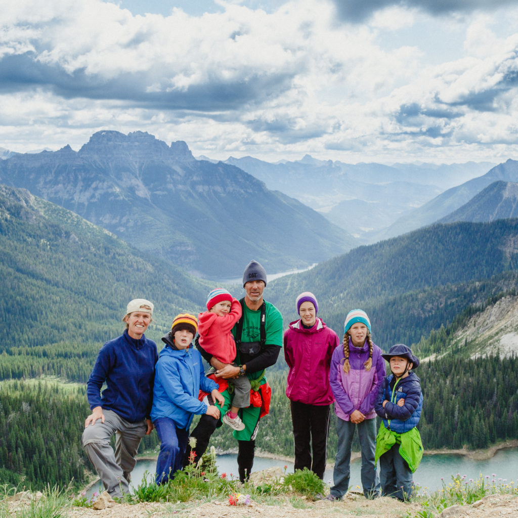 Nanninga family in mountains of Canada