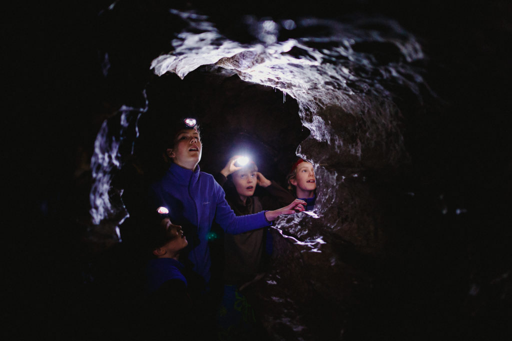 Looking for glow worms inside Okupata Caves New Zealand