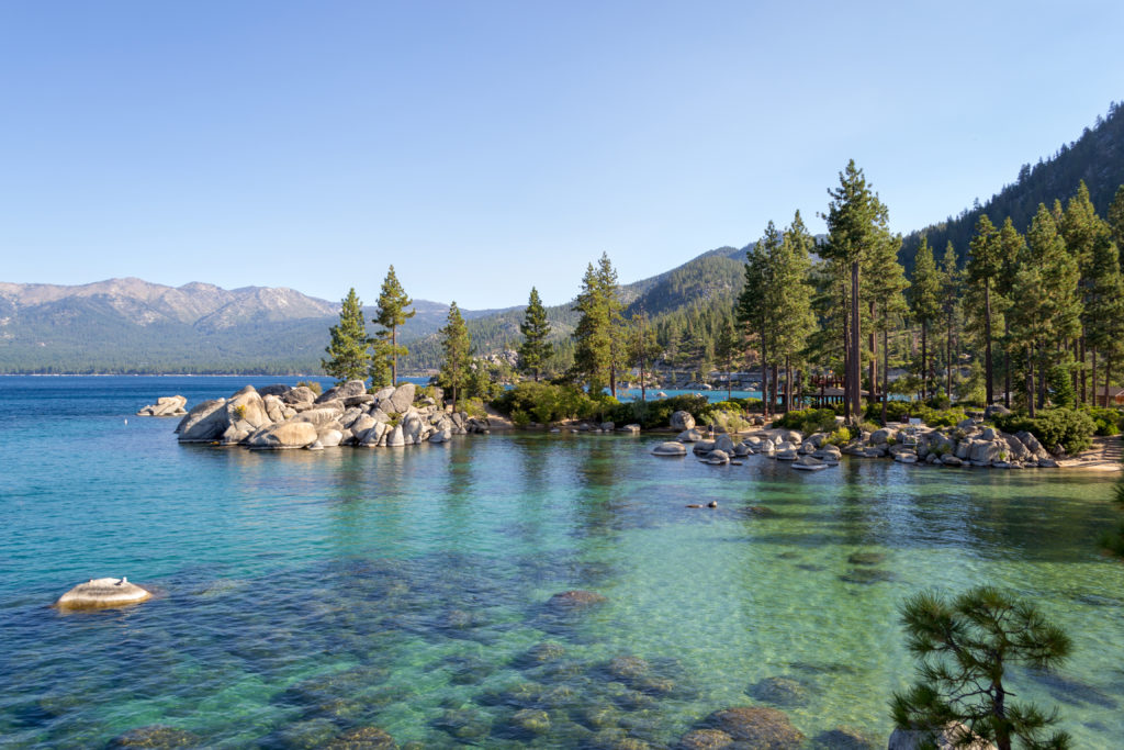 Early morning at Diver's Cove, Sand Harbor State Park, Lake Tahoe, Nevada