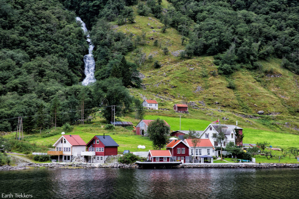 The quaint town of Naeroyfjord, Norway