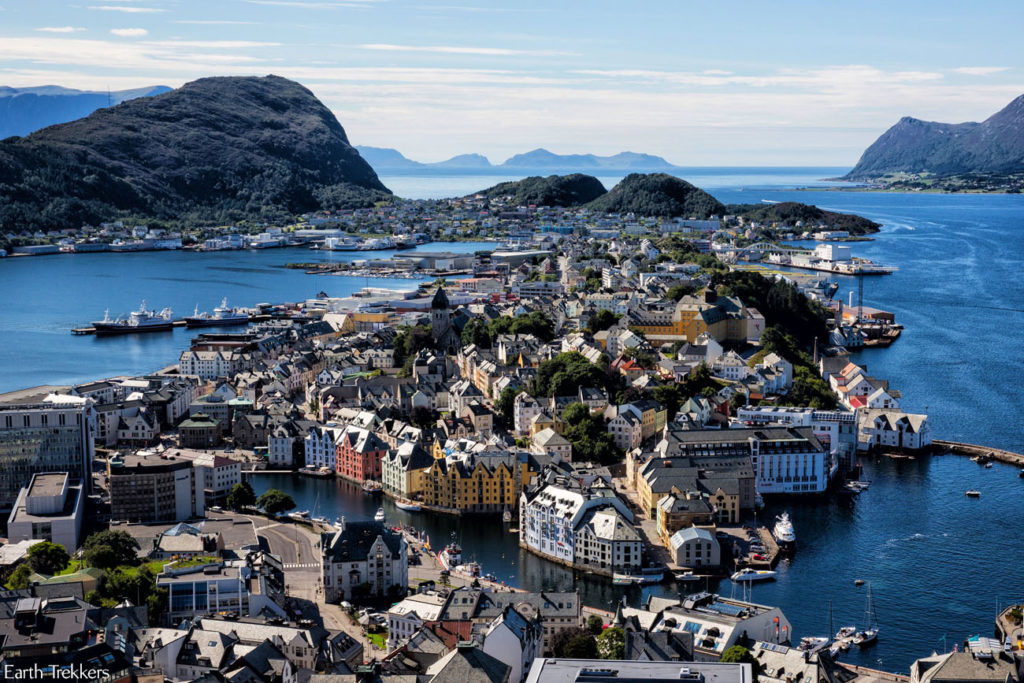 The picturesque city of Alesund, Norway