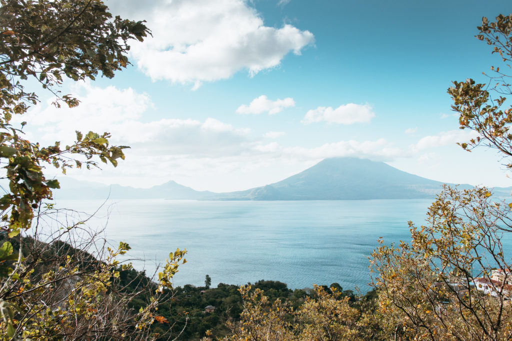 View from trail to El Pico de Cielo, Lake Atitlan, Guatemala