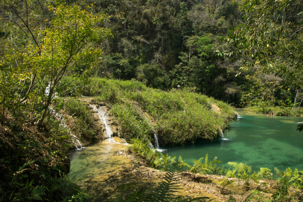The limestone pools of Semuc Champey, Guatemala