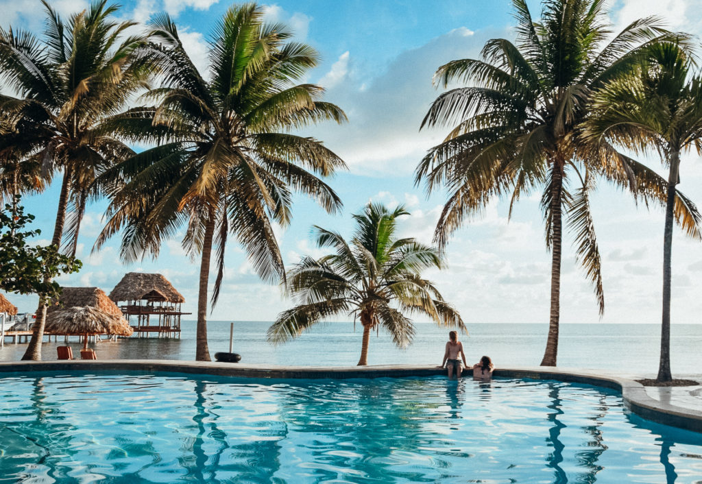 The pool at Almond Beach Resort, Hopkins, Belize