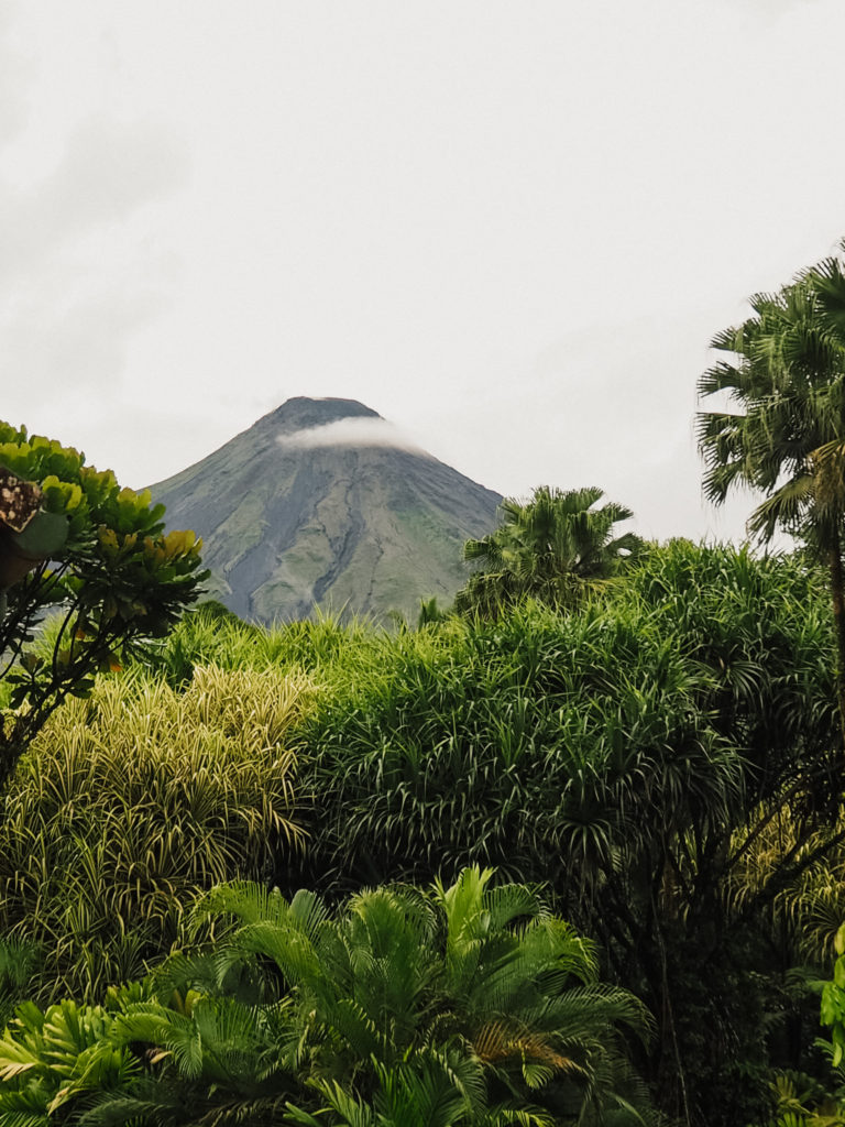 The view of Volcano Arenal from Tabacon Hot Springs, La Fortuna, Costa Rica