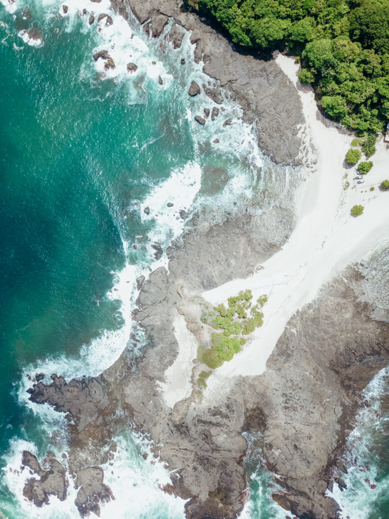 Aerial photo of Playa Juanillo, Costa Rica