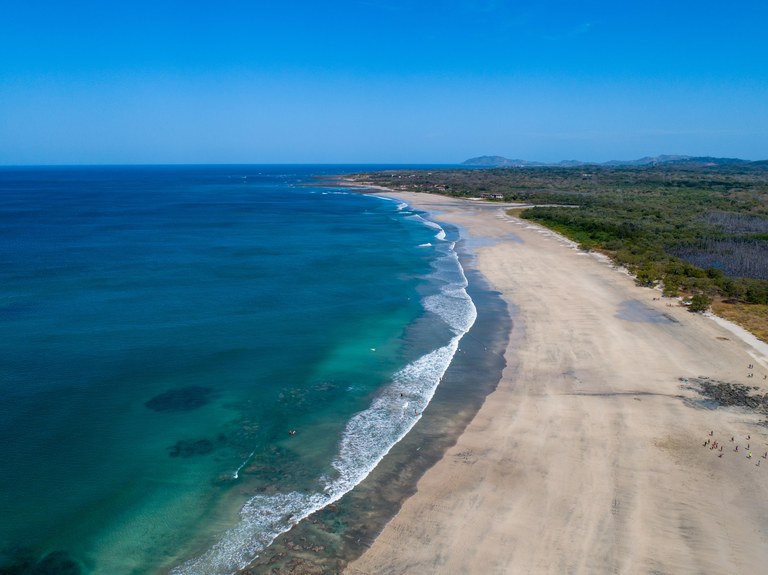 Aerial view of Playa Avellanas, Costa Rica