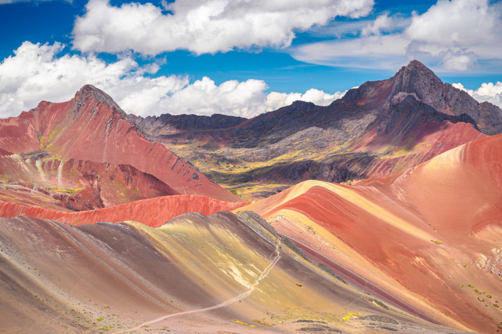 The colors of Rainbow Mountain, Vinicunca, Peru