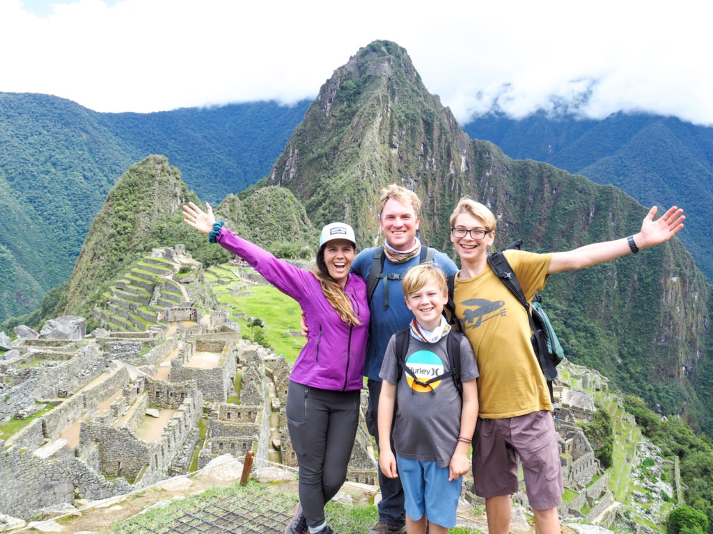 Family at Machu Picchu, Peru