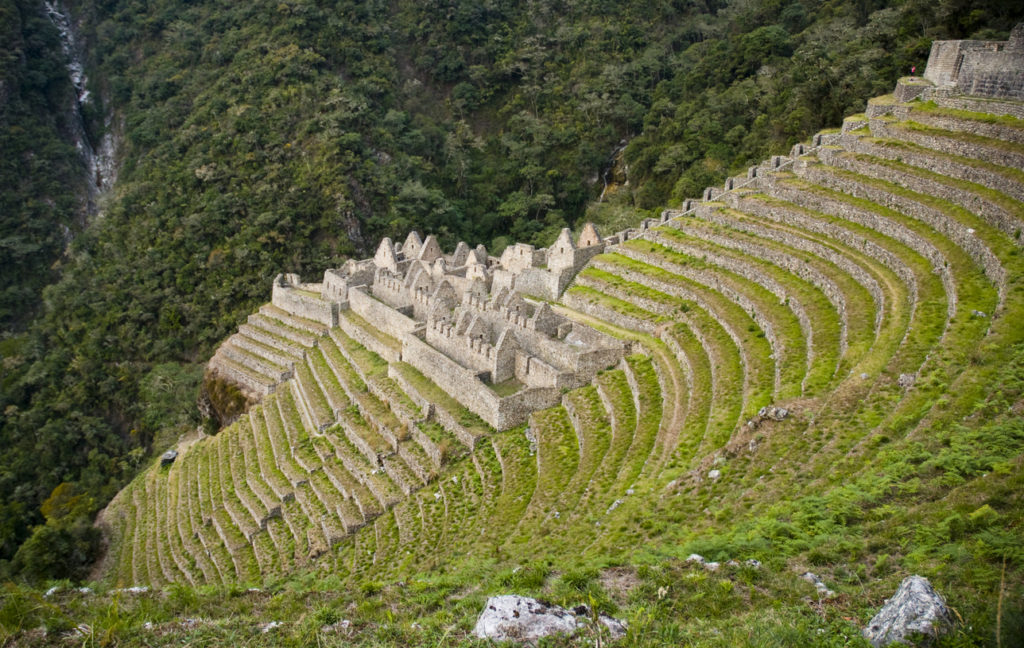 Winay Wayna ruins along the Inca trail
