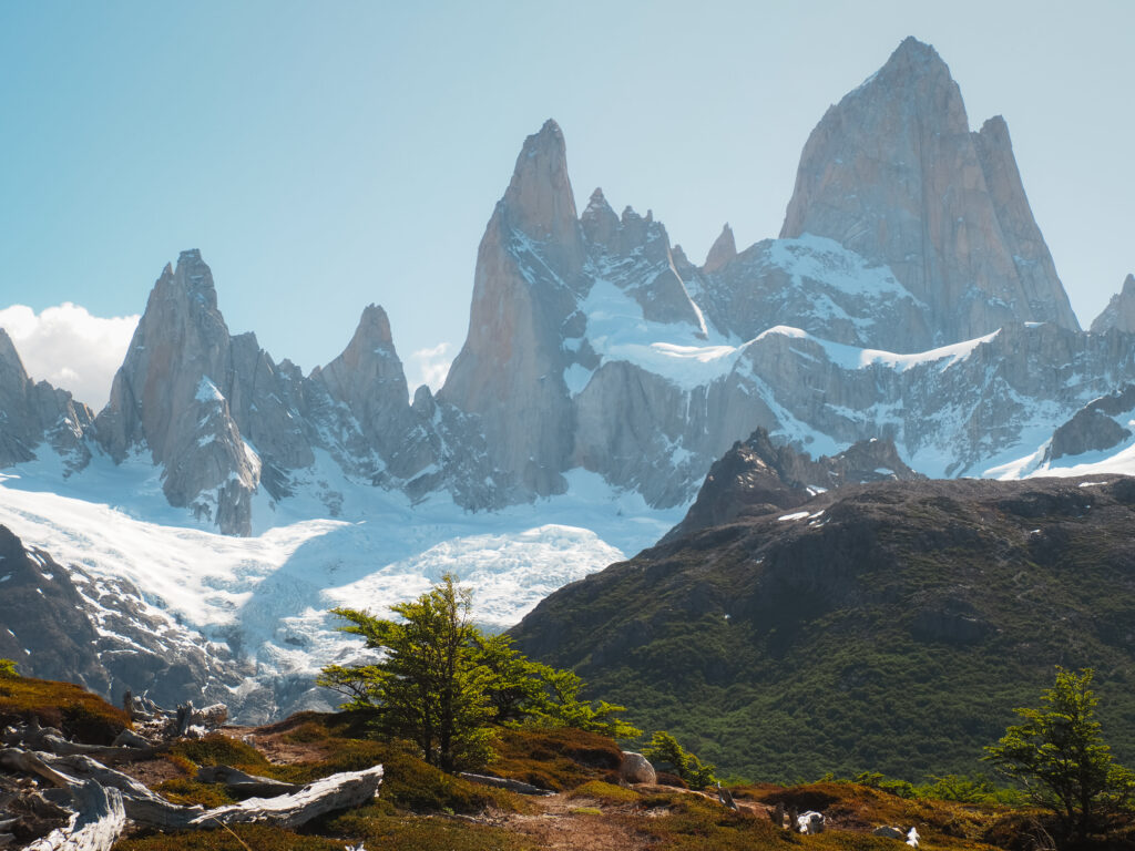Mt Fitz Roy, as seen from the Laguna de Los Tres trek in Patagonia, Argentina